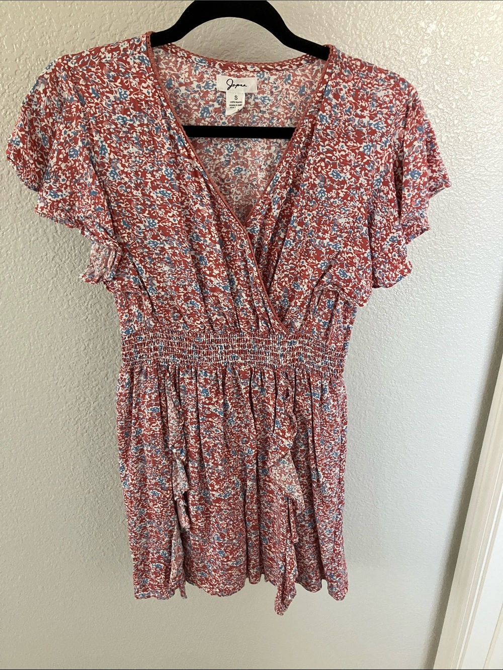 Japna faux wrap mini dress size S